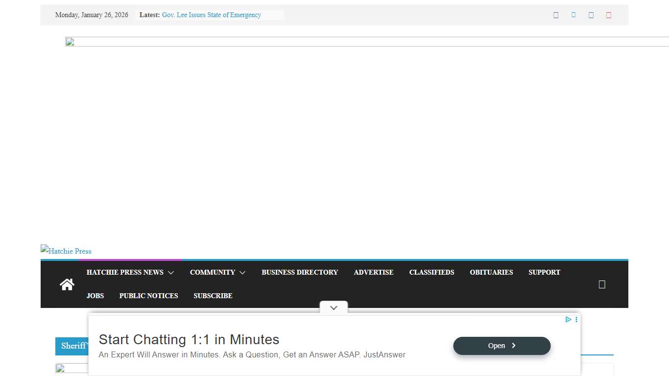 Sheriff's Report Archives - Hatchie Press