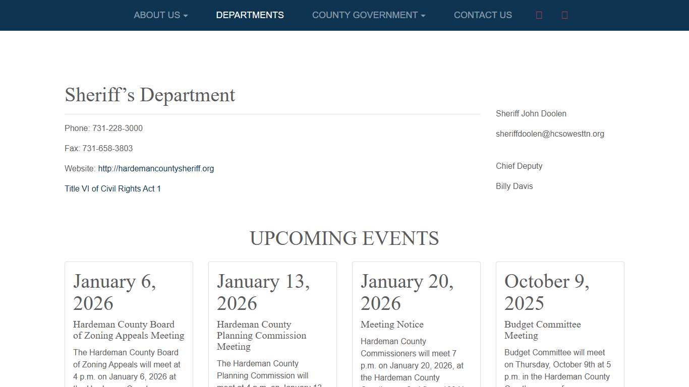 Hardeman County Tennessee